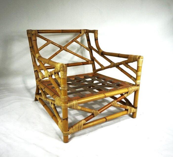 Vintage Rattan Lounge Chair