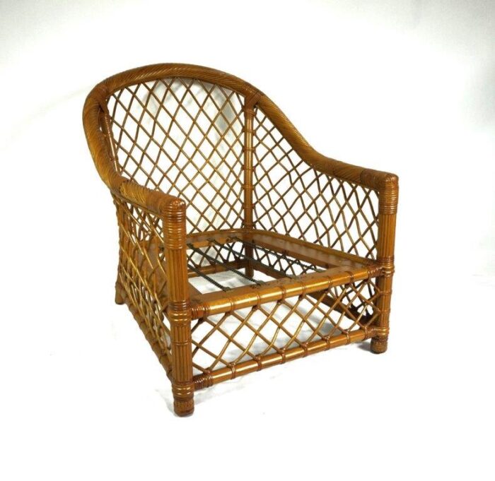 Vintage Rattan Lounge Chair