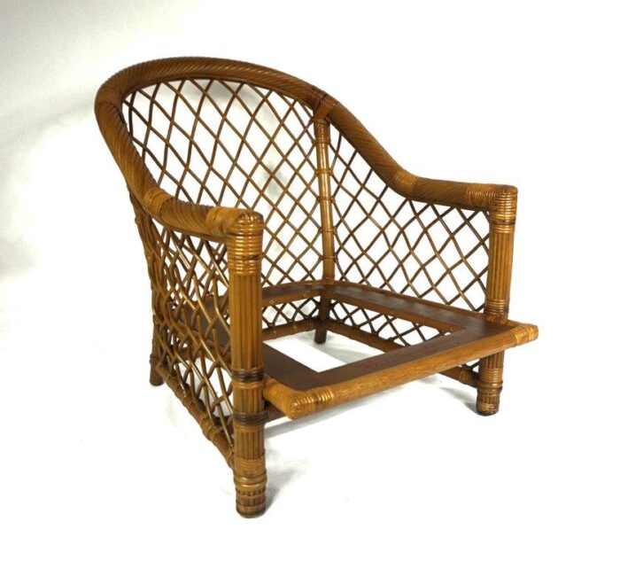 Vintage Rattan Lounge Chair