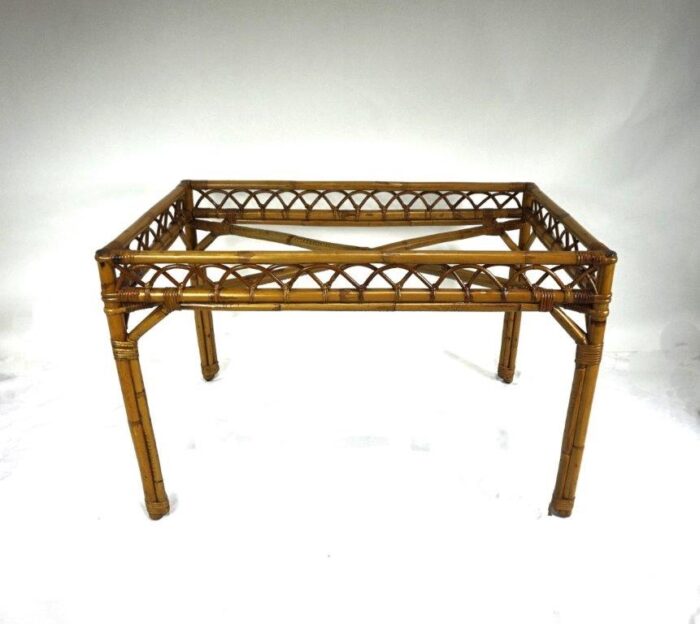 Vintage Rattan Table